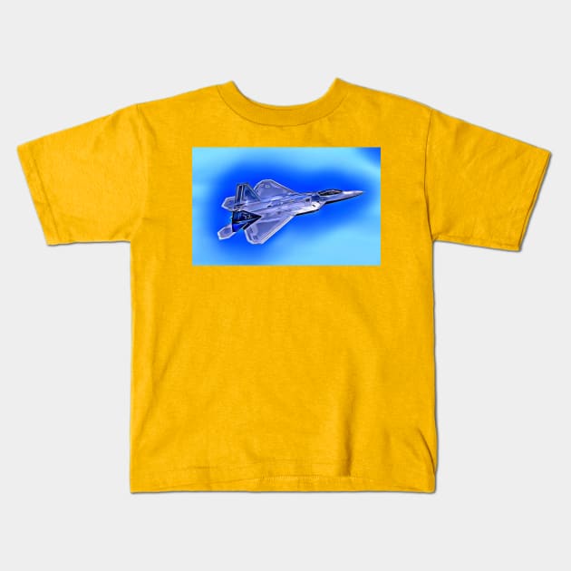 Fighter Aircraft Kids T-Shirt by Arie